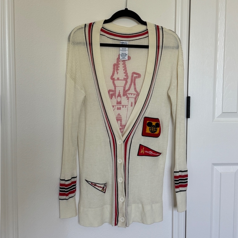 Disney World Vintage Vault Magic Kingdom Cardigan Sweater